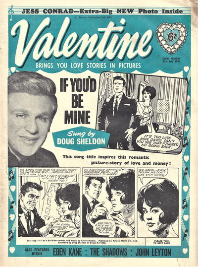 Valentine (Fleetway, 1960 series) 21 July 1962 (21 July 1962)