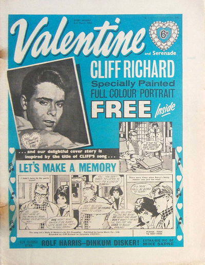 Valentine (Fleetway, 1960 series) 2 March 1963 — and Serenade (2 March 1963)