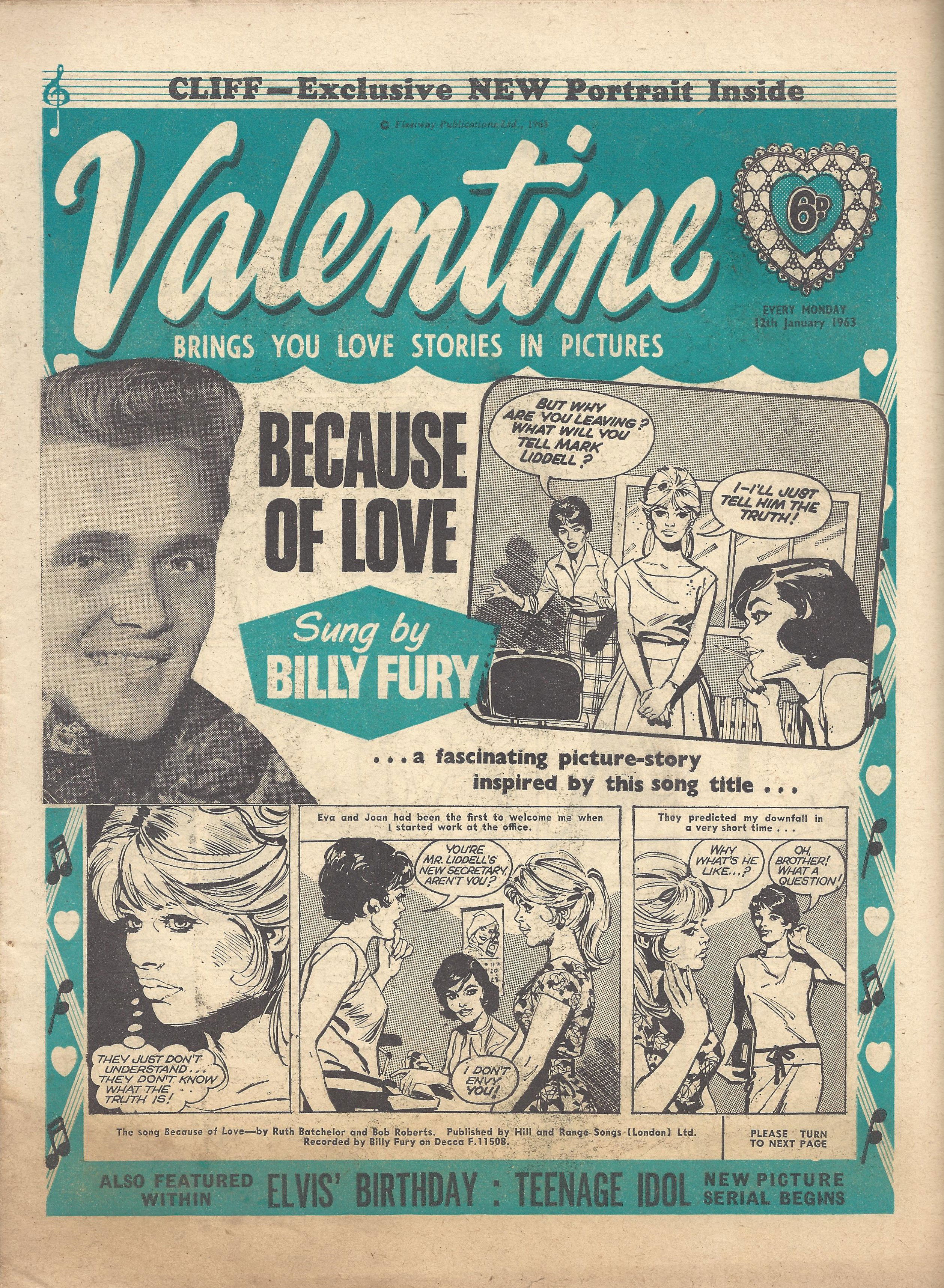 Valentine (Fleetway, 1960 series) 12 January 1963 (12 January 1963)