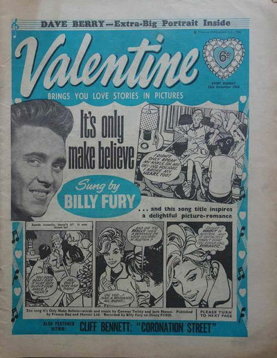 Valentine (Fleetway, 1960 series) 12 December 1964