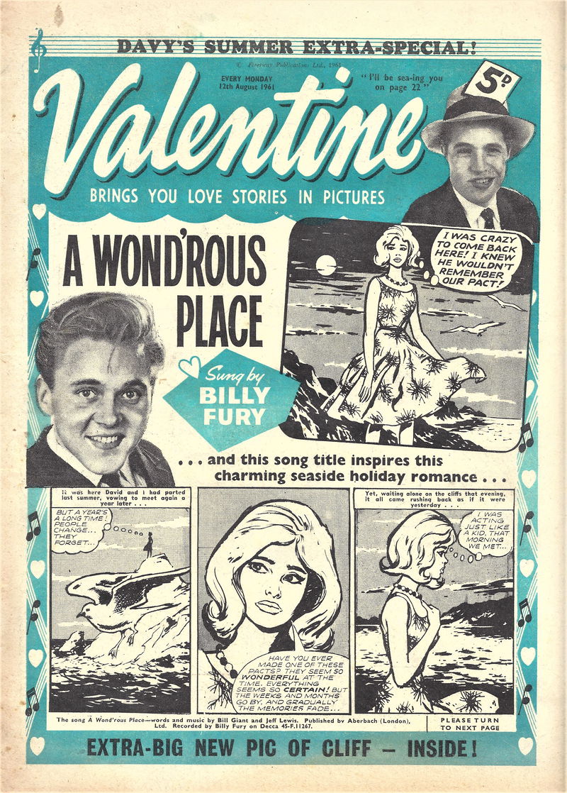Valentine (Fleetway, 1960 series) 12 August 1961 (12 August 1961)