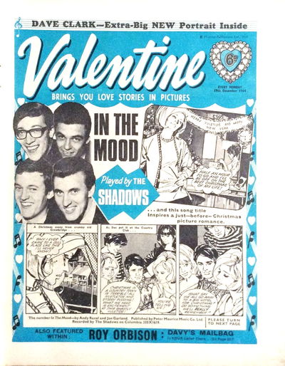 Valentine (Fleetway, 1960 series) 19 December 1964