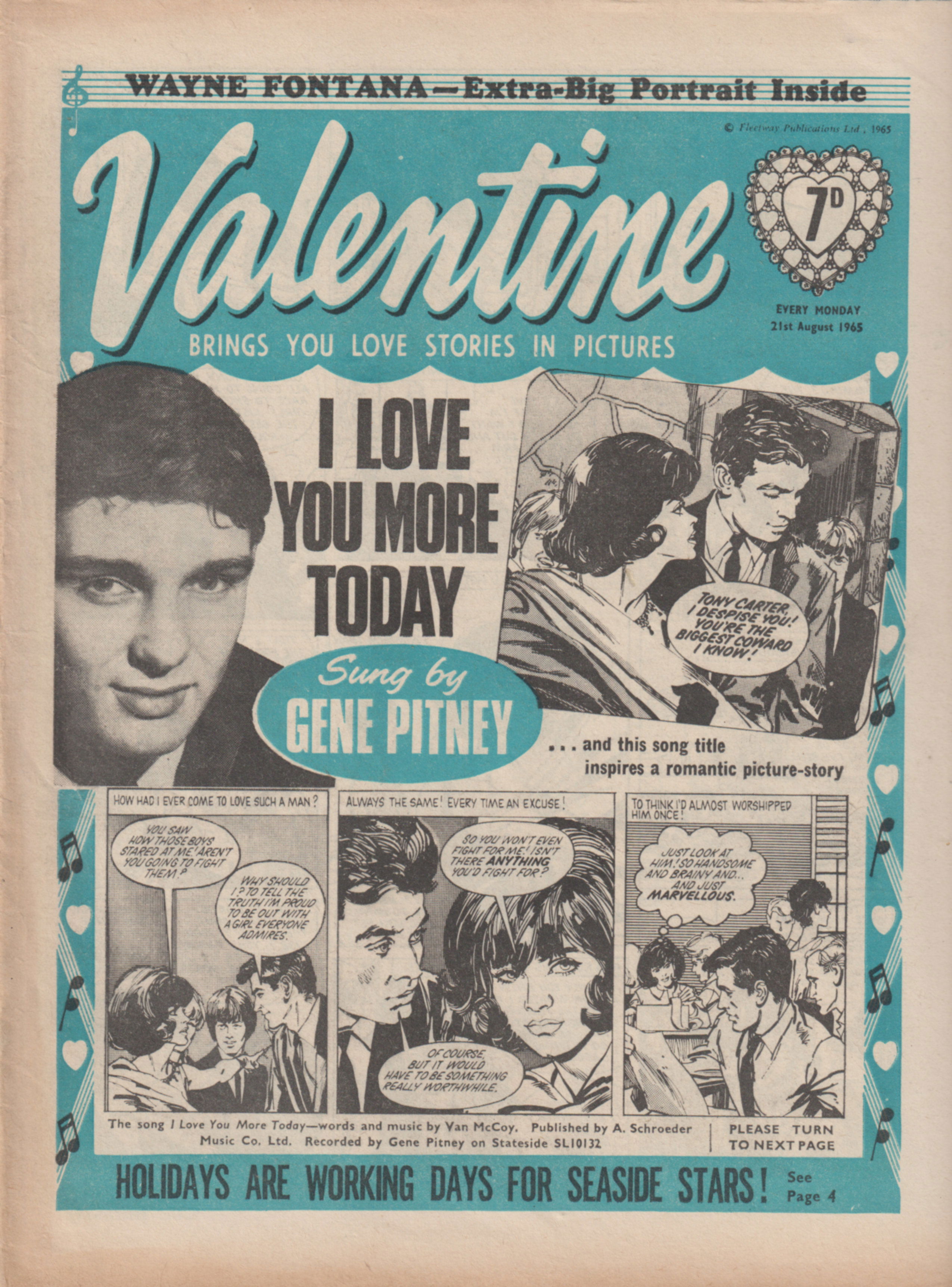 Valentine (Fleetway, 1960 series) 21 August 1965 (21 August 1965)