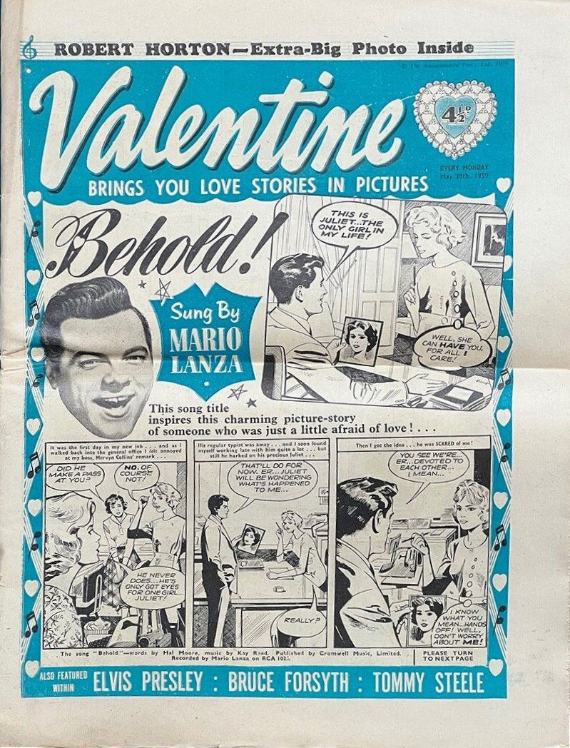 Valentine (AP, 1957 series) 30 May 1959 [124] (30 May 1959)