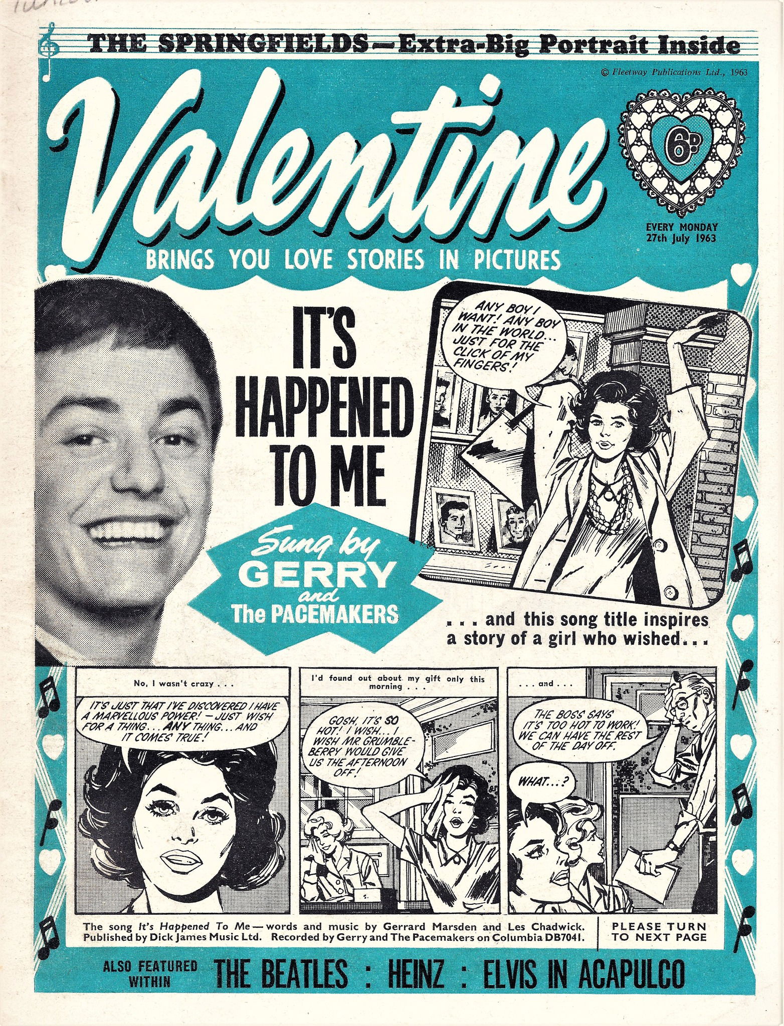 Valentine (Fleetway, 1960 series) 27 July 1963 (27 July 1963)