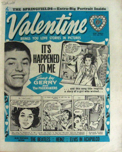 Valentine (Fleetway, 1960 series) 27 July 1963 (27 July 1963)