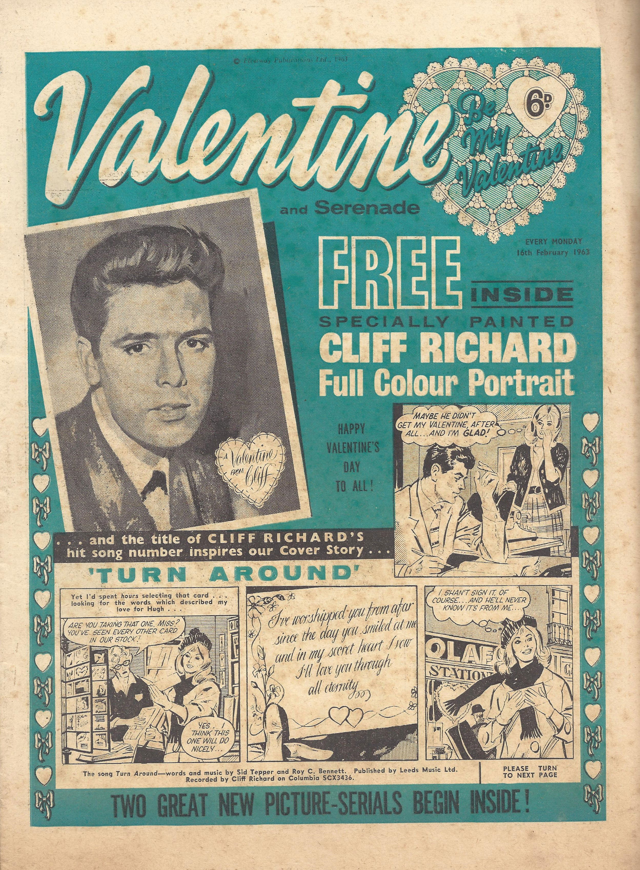 Valentine (Fleetway, 1960 series) 16 February 1963 — and Serenade (16 February 1963)