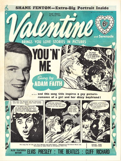 Valentine (Fleetway, 1960 series) 9 March 1963 — and Serenade (9 March 1963)