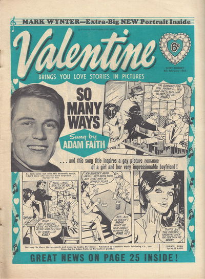 Valentine (Fleetway, 1960 series) 9 February 1963 (9 February 1963)