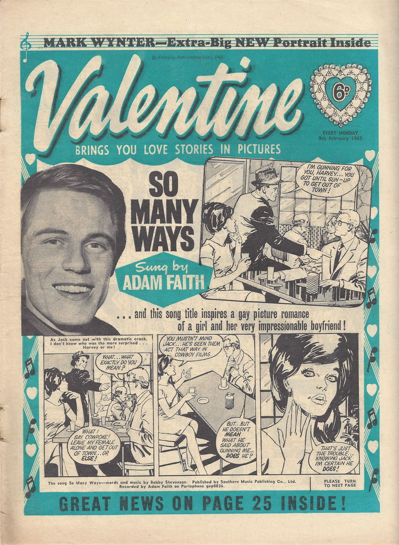 Valentine (Fleetway, 1960 series) 9 February 1963 (9 February 1963)