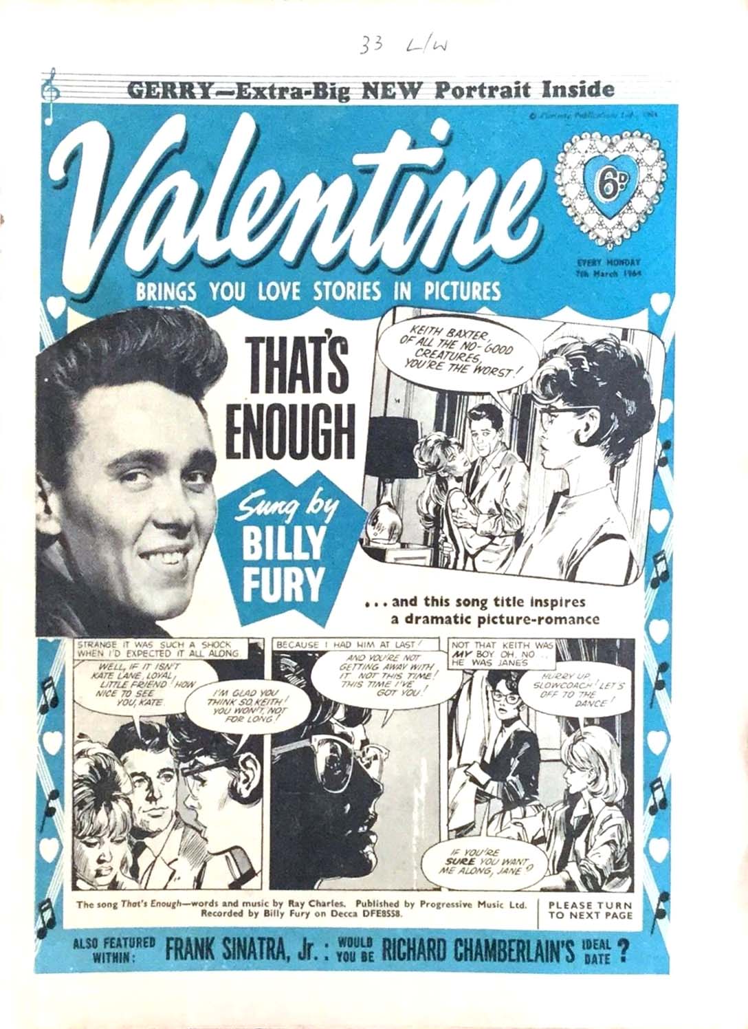 Valentine (Fleetway, 1960 series) 7 March 1964 (7 March 1964)