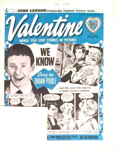 Valentine (Fleetway, 1960 series) 25 January 1964 (25 January 1964)