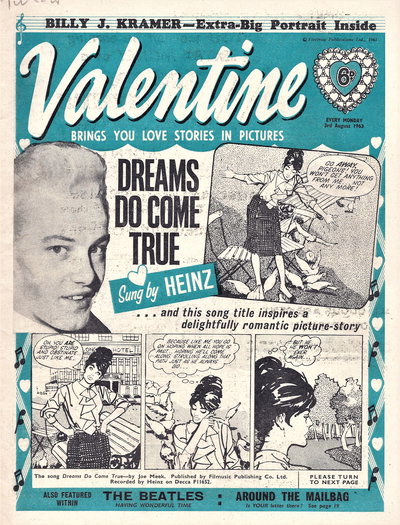 Valentine 3 August 1963