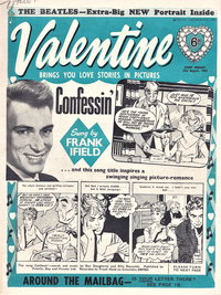 Valentine (Fleetway, 1960 series) 31 August 1963