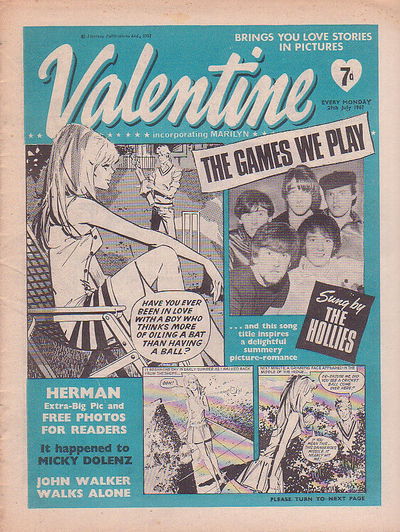 Valentine (Fleetway, 1960 series) 29 July 1967 (29 July 1967)