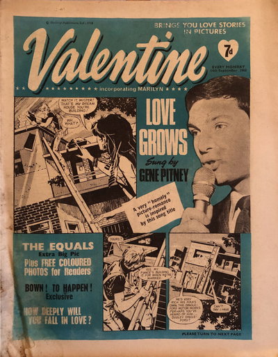 Valentine 14 September 1968