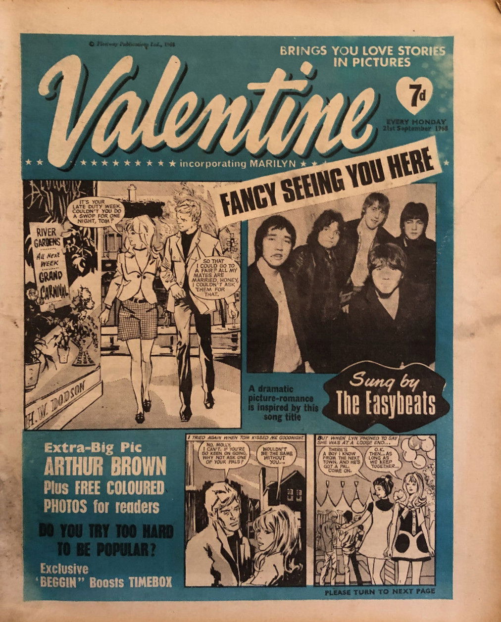 Valentine (IPC, 1968 series) 21 September 1968 (21 September 1968)