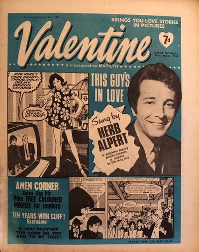 Valentine 19 October 1968