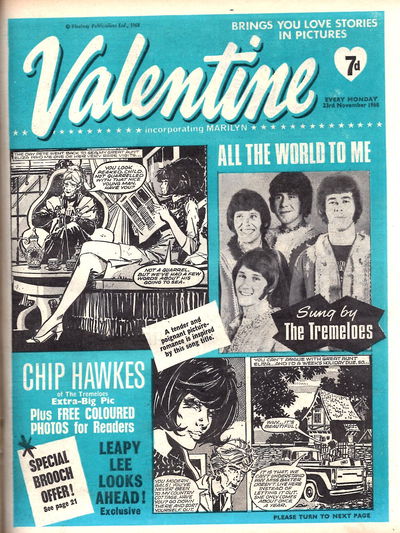 Valentine (IPC, 1968 series) 23 November 1968 (23 November 1968)