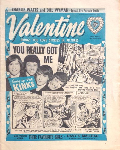 Valentine (Fleetway, 1960 series) 10 October 1964