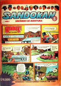 Sandokan Sinónimo de aventura (Columba, 1982 series)  #5 (27 October 1982)