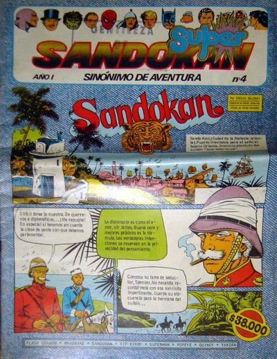 Super Sandokan Sinónimo de aventura  #4 (February 1983)