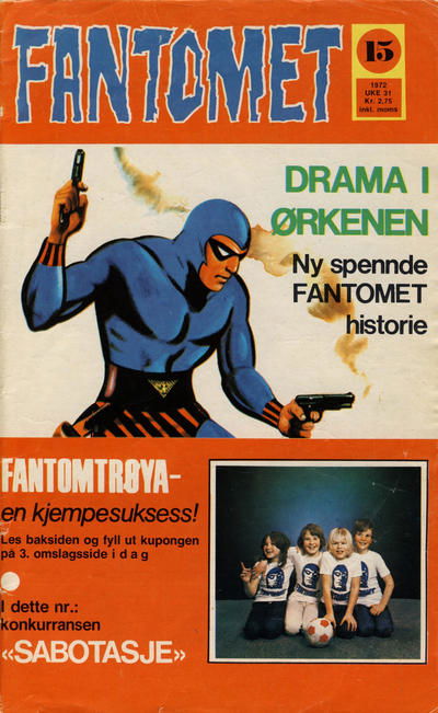 Fantomet (Romanforlaget, 1966 series) #15/1972 (uke 31 1972)