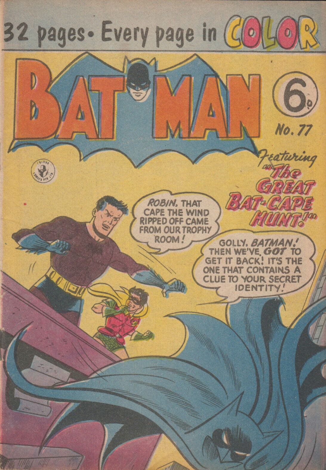 Batman (Colour Comics, 1956 series) #77 (October 1956)