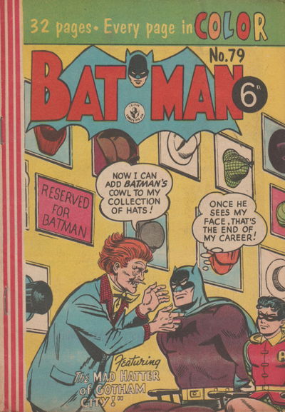 Batman (Colour Comics, 1956 series) #79 December 1956