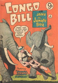 Congo Bill with Janu the Jungle Boy (Colour Comics, 1955 series) #5 August 1955