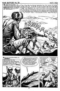 War Battles (Red Circle, 1952 series)  #20 (May 1954) — Breakthrough