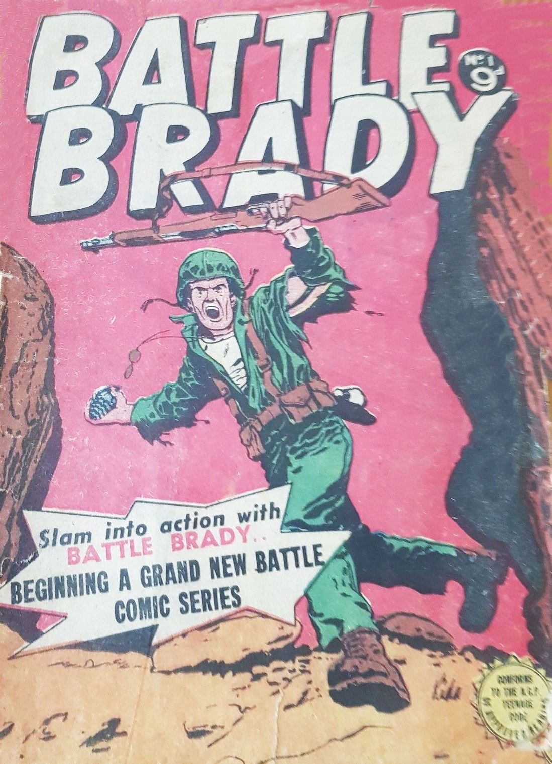 Battle Brady (Horwitz, 1955 series) #1 (April 1955)