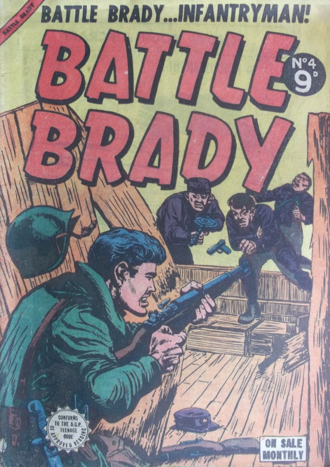 Battle Brady (Horwitz, 1955 series) #4 ([July 1955?])