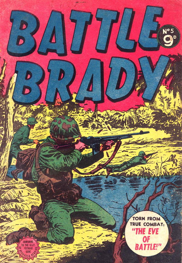 Battle Brady (Horwitz, 1955 series) #5 (August 1955)