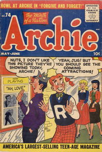 Archie Comics (Archie, 1942 series) #74 May-June 1955