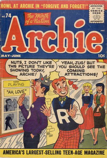 "Nuts, I don't like this picture they're showing today, Archie!"