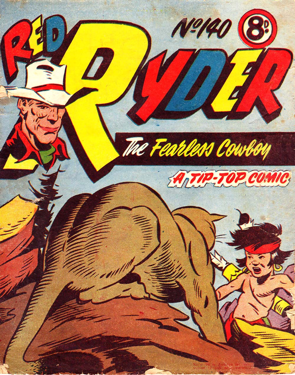 Red Ryder the Fearless Cowboy (Southdown Press, 1945 series) #140 — Adventures of Red Ryder ([December 1952?])