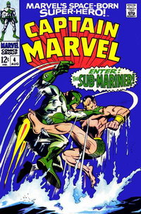 Marvel's Space-Born Superhero! Captain Marvel (Marvel, 1968 series)  #4 (August 1968)