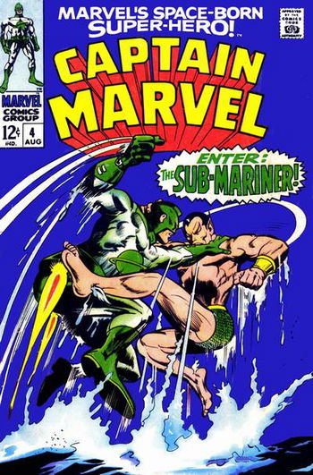 Marvel's Space-Born Superhero! Captain Marvel (Marvel, 1968 series) #4 August 1968