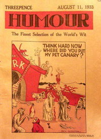 Humour (New Century, 1922 series)  v13#32 (11 August 1933)