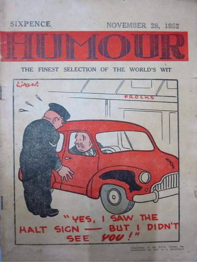 Humour  v32#48 (28 November 1952)