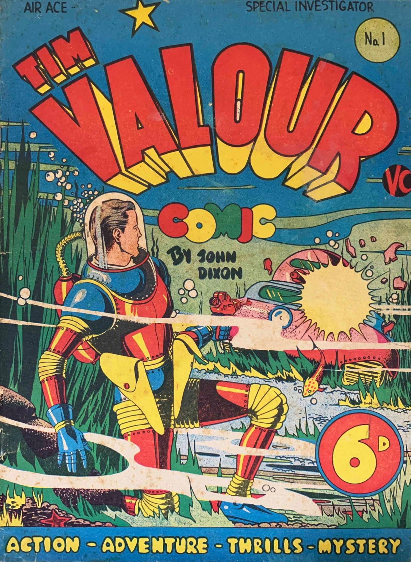 Tim Valour Comic (Edwards, 1948 series) #1 ([June 1948?])