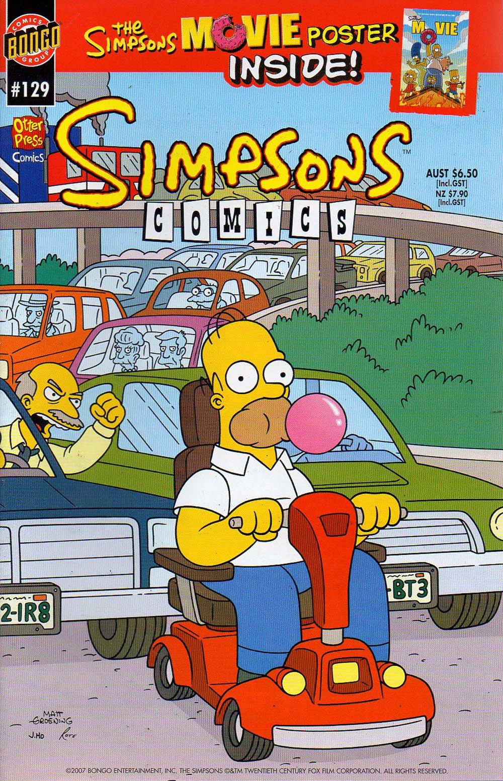 Simpsons Comics (Otter Press, 1998? series) #129 (2007)