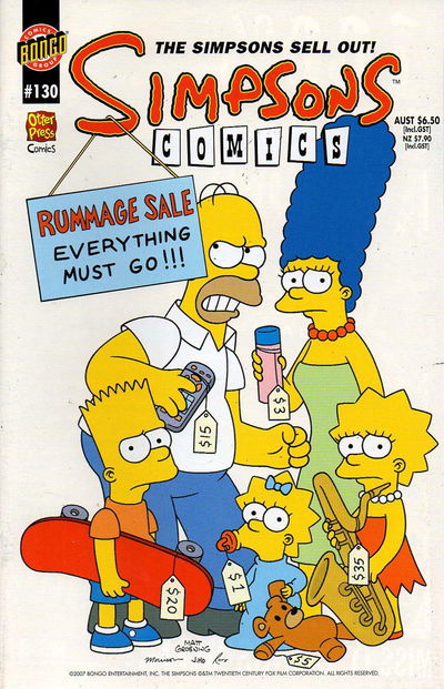 Simpsons Comics (Otter Press, 1998? series) #130 (2007)