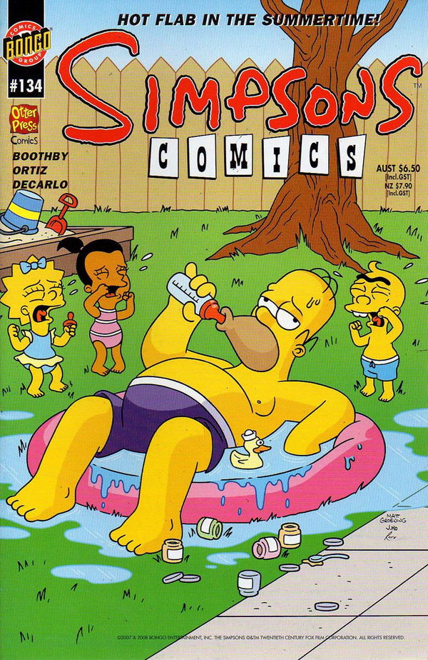 Simpsons Comics (Otter Press, 1998? series) #134 (2008)