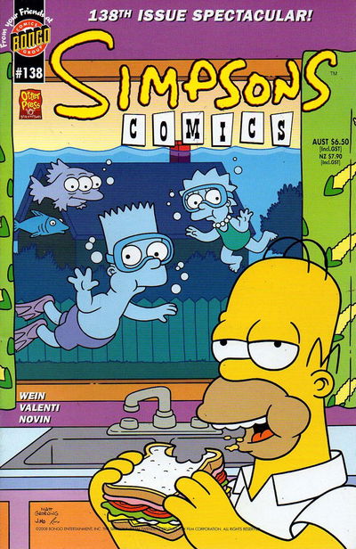 Simpsons Comics (Otter Press, 1998? series) #138 (2008)