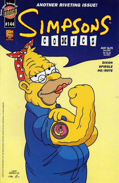 Simpsons Comics (Otter Press, 1998? series) #144 (2008)