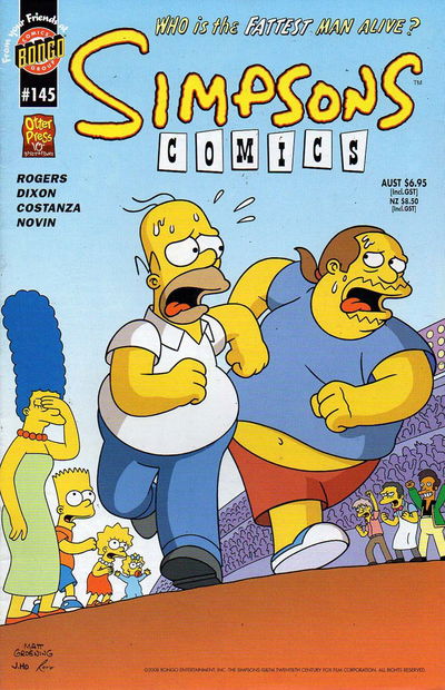 Simpsons Comics (Otter Press, 1998? series) #145 (2008)