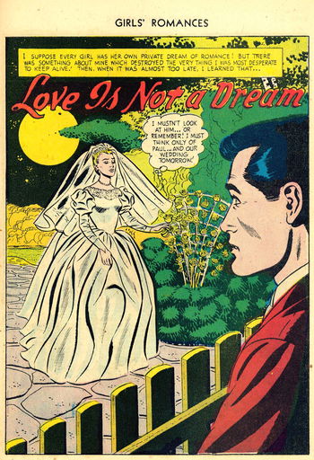 Girls' Romances (DC, 1950 series) #41 — Love is Not a Dream (page 1)