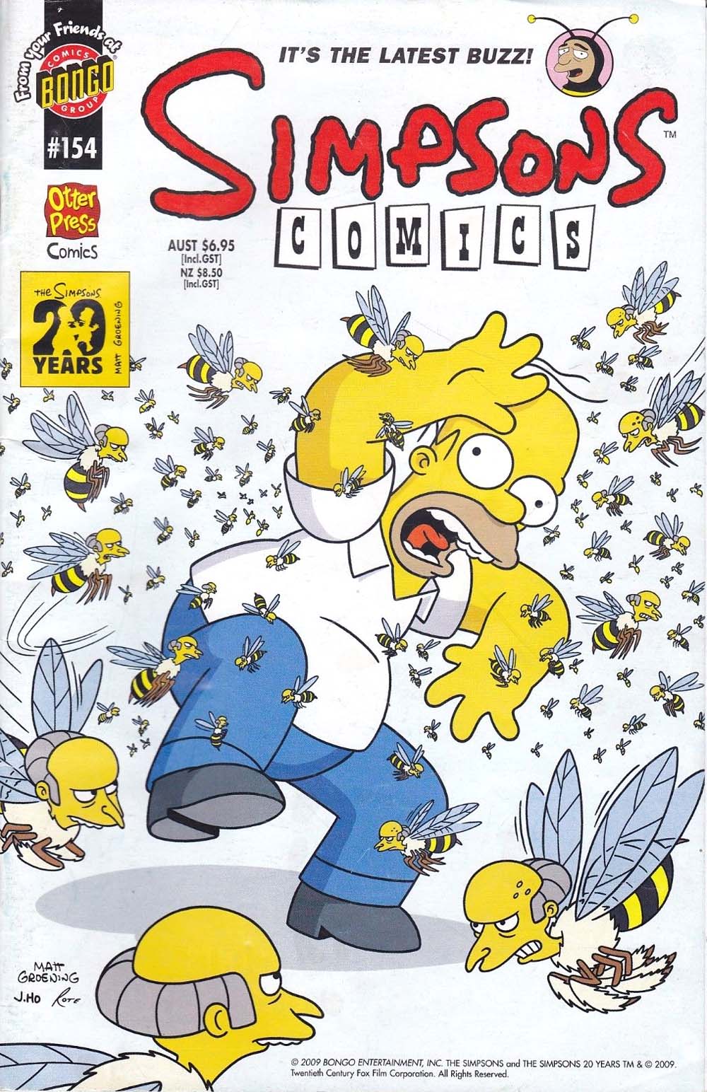 Simpsons Comics (Otter Press, 1998? series) #154 (2009)